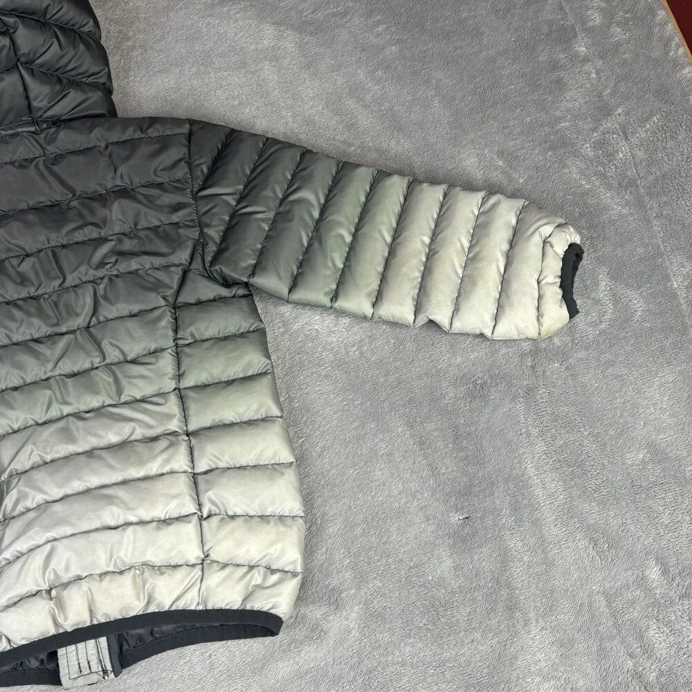 Eddie Bauer Jacket Unisex Kids 4 Gray Puffer Hooded Down Insulated‎ Winter